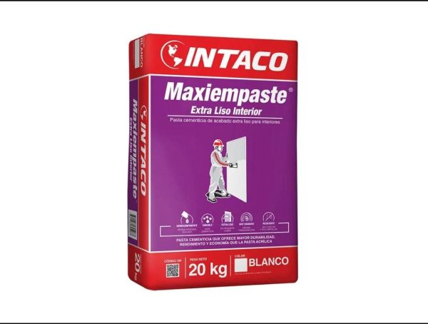 Ferretería Distribuidora Occidental Maxiempaste Interior, pasta cementicia de acabado extra liso.